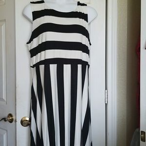 Striped maxi dress